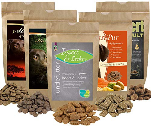 Sensitiv Paquet de test II de croquettes pour chiens adultes avec 400 g d'insectes hypoallergéniques et délicieux
