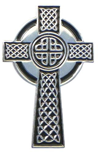 Mainly Metal TM Emaille-Anstecknadel Keltisches Kreuz (25 mm) heidnischer Wicca Myth Magic