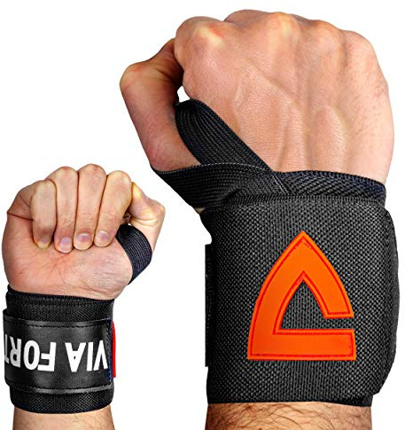 VIA FORTIS® Handledsbandage [Set med 2] Handledsband för maximal stabilitet och stöd - handledsstöd, handledsbandage för fitness, bodybuilding, viktträning och crossfit
