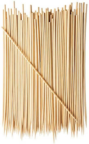 Comfy Package [100 Count] 12-Inch Bamboo Wooden Skewers for Grilling, Shish Kebab, Fruits, Appetisers, and Cocktails