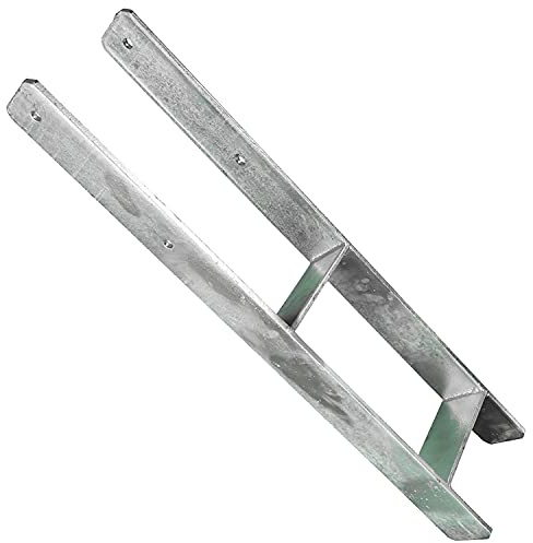 1 H-Pfostenträger feuerverzinkt extrastark 8/800 mm für 140 mm