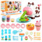 Kopi Corgi Modelling Clay Tools,39PCS Colour Dough Set with Tools Rollers Cutters Extruders Kit Clay Modelling Kit,DIY Creative Clay Noodle Modeling Clay for Kids 2 3 4 years (8 Dough Included)