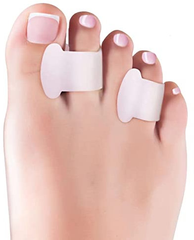 Zehenspreizer Kleiner Zeh Gel, 12 Stück Zehentrenner Silikon, kleiner zeh schiene für überlappende Zehen, Relief Kleiner Zehen Druck und Schmerzen, Geeignet für Laufen, Wandern, Yoga.