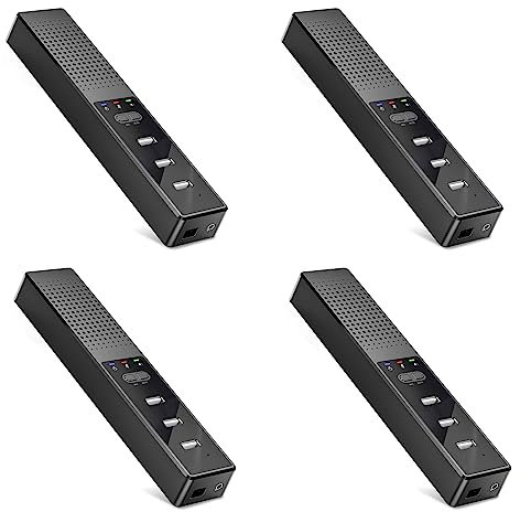 TsoLay 4 Altavoces para computadora con micrófono y Altavoz de Conferencia USB, micrófono de PC para videoconferencia