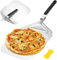Pala para Pizza Horno, Profesional perforada de Metal de Aluminio, Soporte de Superficie Grande, con asa Plegable para Barbacoa Cocinar Pan, mas Estable, Fácil de Almacenar