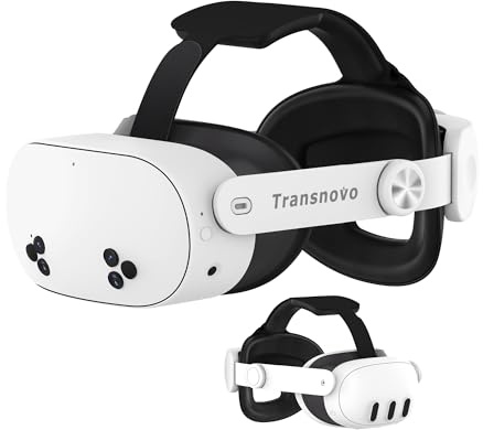 TRANSNOVO Comfort Head Strap Kompatibel med Meta Quest 3S/3 Tillbehör, Elite Strap Ersättning för Förbättrat Stöd