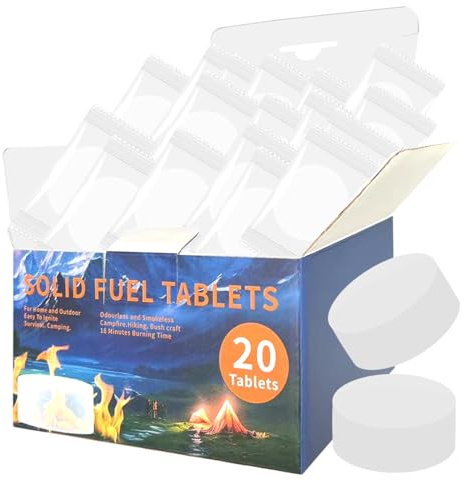 LANXUANR Solid Fuel Tablets Fire Starter for Fireplace, for Indoor and Outdoor use, for Campfires, BBQ, Fire Starters for Grill and Wood Stove - Firelighters