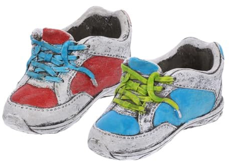 IWOWHERO 2stücke Blumentopf in Schuh-Imitation Für Innenbereich Keramik Pflanzer Für Sukkulenten Dekorativer Blumentopf Für Garten Und Büro