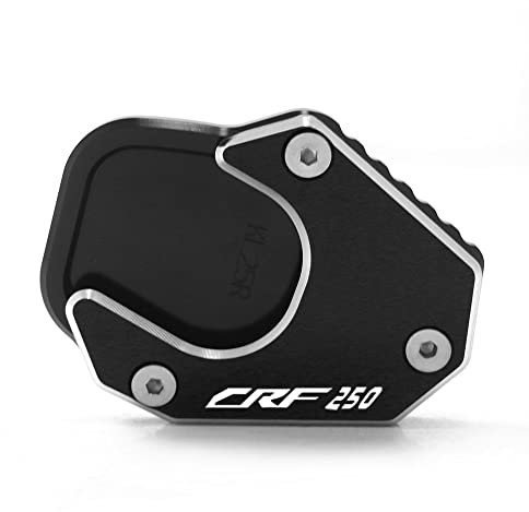 SeitenstäNder Verbreiterung Fit -Verwendung for Honda CRF 250 Rally CRF250L 2017-2021 Motorrad CNC Kickstand Foot Side Stand Extension Pad Support Platte Vergrößerungsständer SeitenstäNder Motorrad (