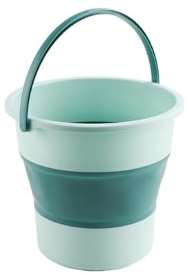 Cubo con asa, Cubo de Limpieza portátil, bañera de Agua Plegable para Actividades al Aire Libre, contenedor de Agua para Acampar