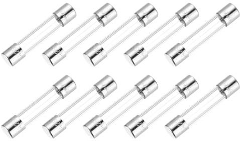 QUARKZMAN 2A Glassicherung 5x20mm, 10 Stück Feinsicherungen Träge Auslösecharakteristik 250V Sicherung für Haushaltsgeräte