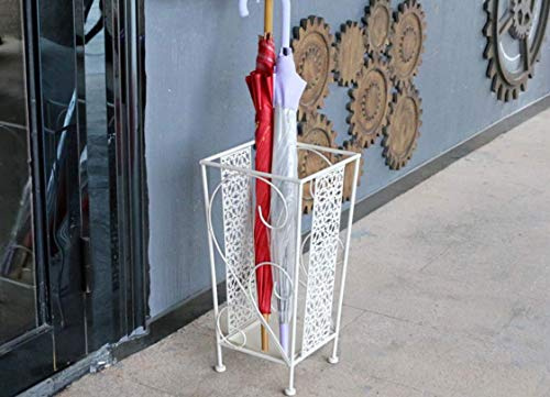 QWBDNMQP Umbrella Rack,Umbrella Barrel,Umbrella Base,Household Iron Umbrella Barrel Hotel Lobby Rain Gear Storage Rack Creative Floor Umbrella Tube A: 51.5 × 25.3 × 17.7 B: 47 × 24 × 19,B,B