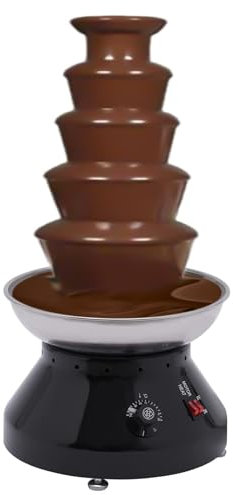 QUSYZD Fontaine à Chocolat Commerciale, Grande Tour à Fondue au Fromage et au Chocolat à 5 Couches, Cascade de Chocolat Chaud en Acier Inoxydable,
