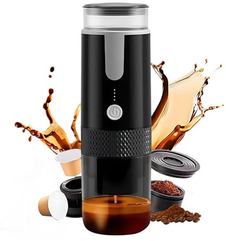 Oklair – ROB – Caffettiera Elettrica Portatile | Compatibile Caffè Macinato | Compatta e pratica per Viaggi e Ufficio