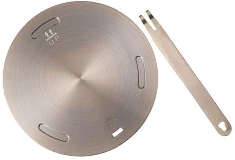 Cabilock Stainless Steel Thermal Plate Heat Diffuser for Gas Stove Induction Plate Adapter Kitchen Heat Diffuser Adapter Heating Tray for Kitchen Essential