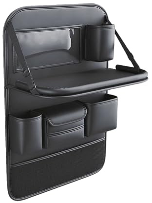 kesurpae Multifunktionaler Rücksitz Auto Organizer. Bleiben Sie unterwegs organisiert und ordentlich mit dem praktischen Werkzeug. PU Kickmatten Rücksitzschutz