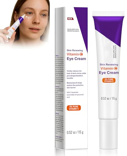 VC Crème Contour des Yeux au 15g, Crème Yeux Anti-Âge et Anti-Rides, Hydrate & Illumine, Anti-cernes, Anti-poches, Fermeté, Raffermissante et Hydratante - Style B