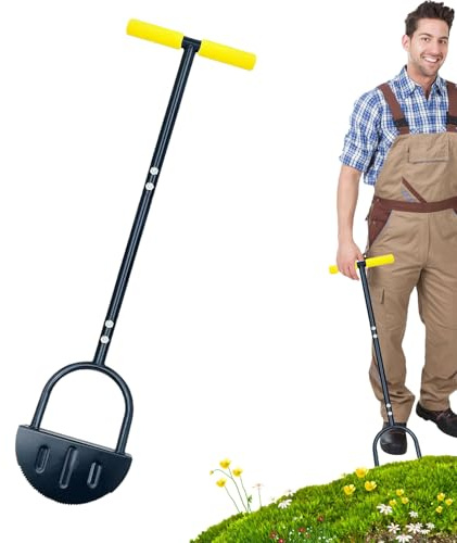 Cortador de Borde de césped Manual, Camas de Jardín, Cortador de Jardín Corredor de Cuchillo a Borde de la Gama de Jardín de la Guardia de la Rejilla fractiva con Un Cortador de mango en T, Un