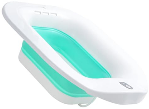 Veemoon Elektrisches Sitzbad für Toilettensitz Ergonomisch Geformt Großes Fassungsvermögen Sitzbadewanne für Schwangere und Ältere Menschen Wochenbettpflege und Hämorrhoidenpflege