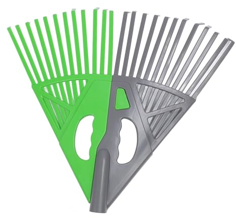 NINESHE Râteau de Feuilles en Plastique, Râteau de Jardin Détachable Polyvalent avec 24 Dents Robustes, Outil de Râteau de Feuilles de Jardin pour Ratir Les Feuilles, l'herbe