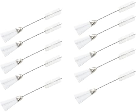 Pack Of 10 Double Head Sewing Machine Double Ended Lint Brush For Sewing Machine Components Music Instrument Electronics Trumpets Cleaning Brush Accessories