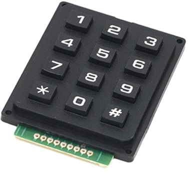 EQWQSIXD Matrix Keypad Electronics Keyboard Phone Style Matrix Keypad 12 teclas 4x3