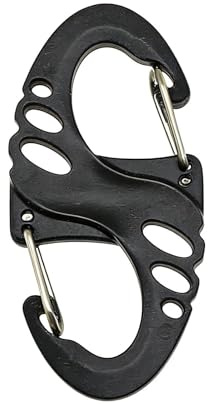 Light Plasticity Plastic S-Clip Fasteners Carabiner Snap Hooks,for Camping And Hiking 49.5mm X 23.5mm X 5mm
