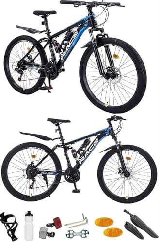 Rexhan 24, 26”, 27.5”, 29 Inch Mountain Bike, Adult Bicycle, Teenager Bike, Men & Women’s Bike, Unisex MTB, Sport’s Cycle,19 KG Lightweight, 21 Speed, Dual Disc Brakes, New