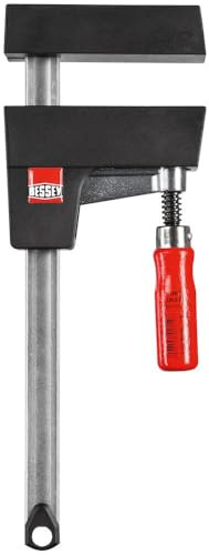 BESSEY UniKlamp UK16 | Leichte Korpuszwinge | 160 mm Spannweite | Leichte und handliche Korpuszwinge für präzises Spannen und Spreizen mit großen parallelen Spannflächen