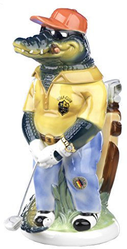 King German Beer Stein 3-D Character Stein Gator Golfer 1 Liter tankard, Beer Mug