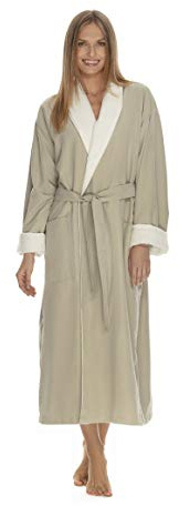 Women's Microfiber Robe by BOCA - Luxury Hotel Bathrobe, Long Spa Robes for Women - Generous Sizing