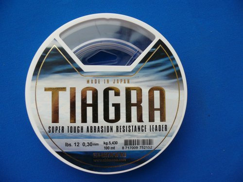 SHIMANO Tiagra Leader Schlagschnur 12lb 0,30mm 100m Meeresvorfach