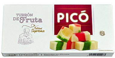 Picó - Turron de Fruta, Nougat mou aux Fruits - Qualité Supérieure - 300gr (Sans Gluten) - (Touron)Produit Espagnol / Nougat Espagnol