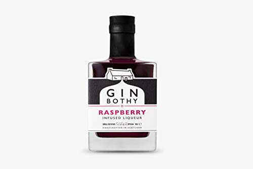 Gin Bothy Raspberry Liqueur | 20% ABV | Award-Winning Premium Small Batch Handcrafted Scottish Fruit Gin | Raspberries & Natural Flavours | Ideal Neat, With Tonic, Cocktails & Gift Idea | 50cl Bottle