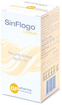 SinFlogo Crema 50 ml – Crema Lenitiva per Pelle Arrossata e Sensibile – Azione Idratante, Antiossidante e Protettiva – Post Laser, Post Trattamenti Estetici – Dermatologicamente Testata, Nichel Tested