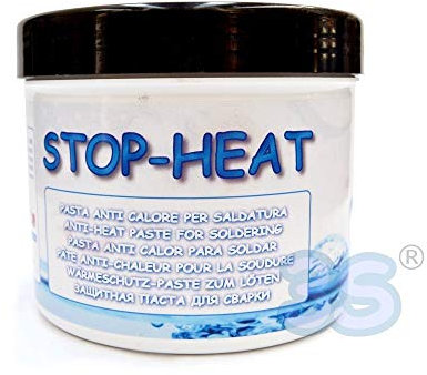 3S SuperSamaStore Stop-Heat Pasta Anticalore per Saldatura e Brasatura, Gel Protettivo Blocca Calore Professionale, Sicuro e Non Tossico, Protegge Materiali e Superfici Verniciate, 500g