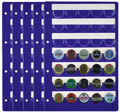 PELLER'S Kronkorkenhüllen- Briefehüllen für Sammelalbum XL. 5er Pack.