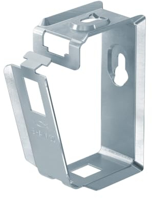 fischer Sammelhalter Metall SHA M 30, Metall Sammelhalter mit hoher Festigkeit und Sicherheit, Montage oberhalb von Brandschutzdecken, Werkzeuglos bedienbarer Verschluss, 25 Stück