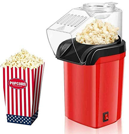 21S MACCHINA PER POPCORN POPCORN EXPRESS 1200W SENZA OLIO ROSSO ALLUMINIO