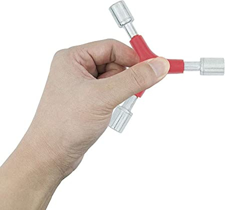 Three Way Socket Wrench, Hexagonal 8MM, 9MM, 10MM, with Comfortable Ergonomic Y-Shaped Handle, Used for Daily Maintenance and DIY of Bicycles. (Socket Wrench)