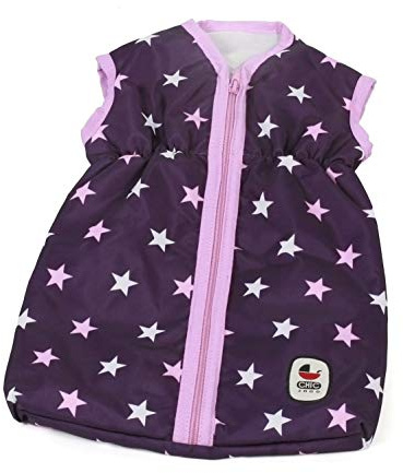 Bayer Chic 2000-Sac de Couchage pour poupée jusqu'à 55 cm, 792-71, Stars Violet