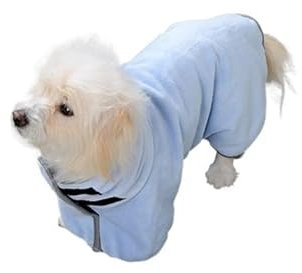 EUYIMOMO Bademantel Hund Saugfähiges Haustierhandtuch for Hunde und Katzen mit schnell trocknendem Badehandtuch, großem, stark saugfähigem Trockenbademantel (Color : C, Size : M)