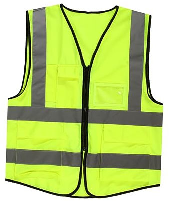 HOMSFOU Tanktops Warnweste Laufweste Muskelshirt Bauweste Reflektierende Weste Mit Taschen Reflektierende Fischernetz Angepasst Verkehrssicherheitsweste