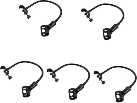 Abaodam 5sets Microphone Arm Stand Flexible Hose Tube for Desk Compatible Microphone Mount Holder for Podcast Mic and Gaming Setup