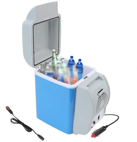 BesBet Frigo Pour Voiture Allume Cigare, 7.5L, Voiture 12v,Faible Bruit CongéLateur Portable, Fonction Refroidissement Et Chauffage Mini Frigo Pas Cher, Pour Tous Les VéHicules 12v