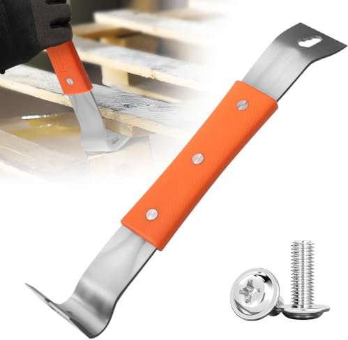 Woodworker's Multi-Purpose Magic, 2024 Upgrade Multifunctional Stainless Steel Wrecking Bar, Wonder Bar Nageleisen, Universal Hebeleisen aus Stahl mit Schraubendrehers für M4/5/6