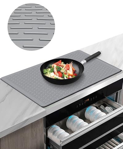 Cynrikah Protection Plaque Induction, Cache Plaque De Cuisson Facile à Nettoyer Pour Protéger La Surface En Verre De La Table De Cuisson, Protège Plaque Induction Résistante à La Chaleur Et à L'eau.