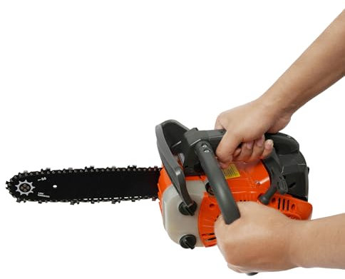 Benzin Kettensäge 25.4CC 900W 1.22PS Durchmesser bis 30cm,EASY-Start, für Parks, Bauernhöfe,Obstgärten,Wälder,Camping