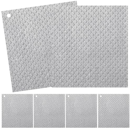 6 - Pack Swedish Kitchen Dish Cloths - Reusable Paper Towels for Counters & Dishes - Eco Friendly Cellulose Sponge Cloth - Assorted (Grey)