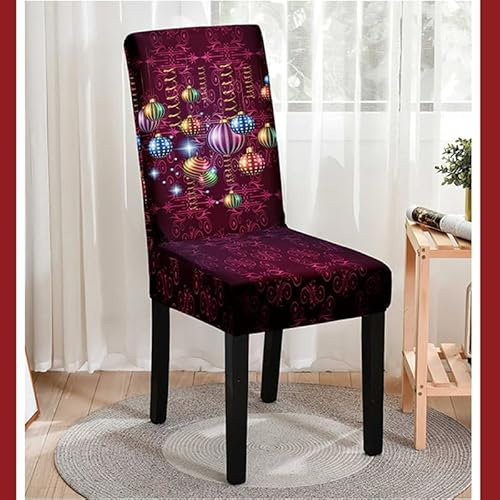 Stuhlhussen Lila Blau Stuhlüberzug Weich Spandex Stuhlhussen Schwingstühle Stuhlbezug Waschbar Stuhl überzug Abnehmbare Stuhlbezüge mit Gummiband Hussen für Stühle Stuhlhussen 2er Set